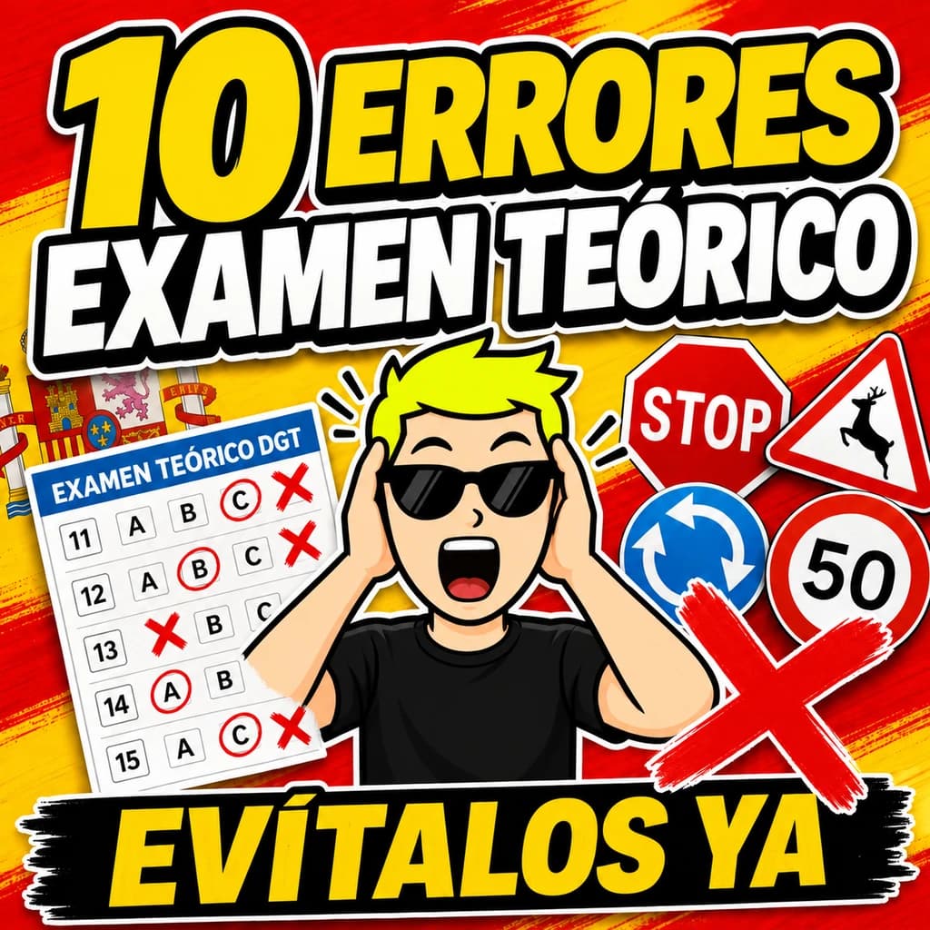 Los 10 errores más comunes en el examen teórico