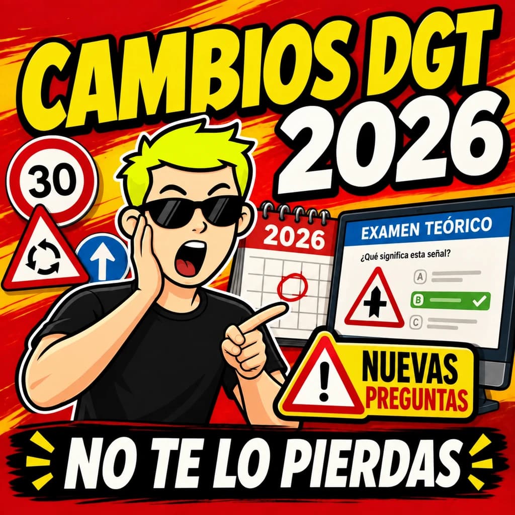Cambios en el examen DGT para 2026