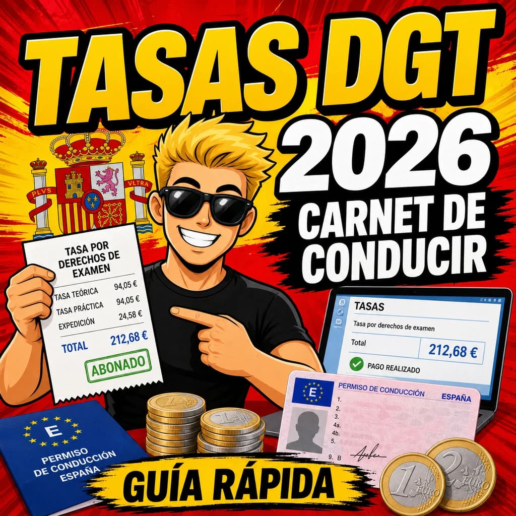 DGT driving license fees in Spain in 2026