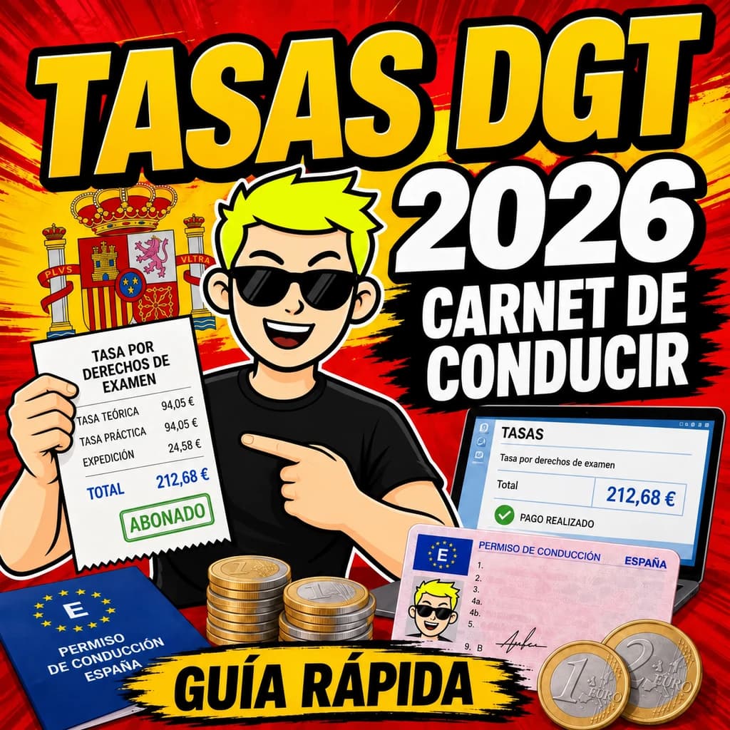 Tasas DGT para el carnet de conducir en España en 2026