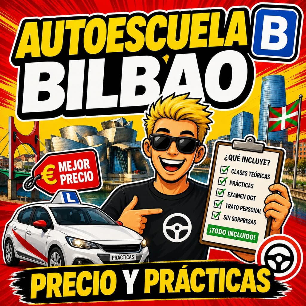 Driving school for the B license in Bilbao: real price, lessons, and method