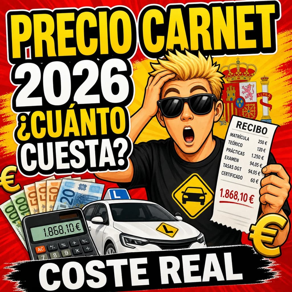 Driving license price in Spain in 2026: what it really costs