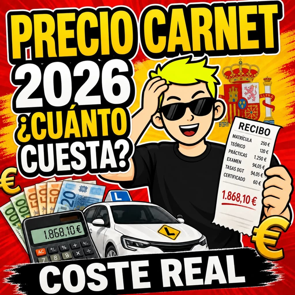 Precio del carnet de conducir en España en 2026: cuánto cuesta de verdad