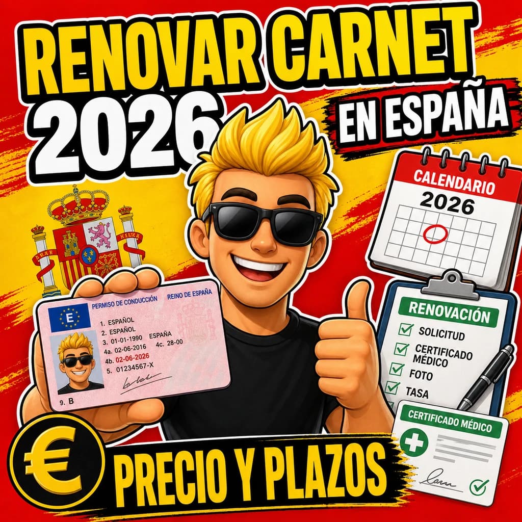 Renewing a driving license in Spain in 2026: price, timing, and centers