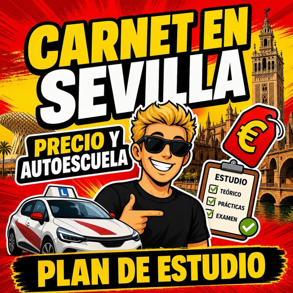 Carnet de conducir en Sevilla: precio, autoescuela y plan de estudio