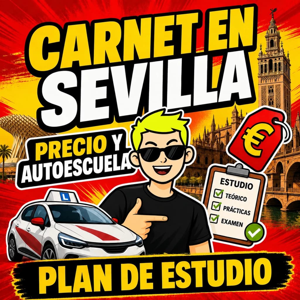 Carnet de conducir en Sevilla: precio, autoescuela y plan de estudio