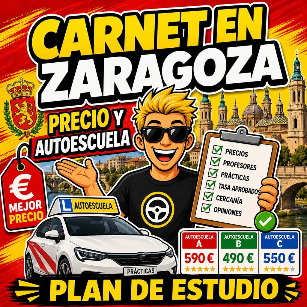 Driving license in Zaragoza: price, driving school, and how to compare well