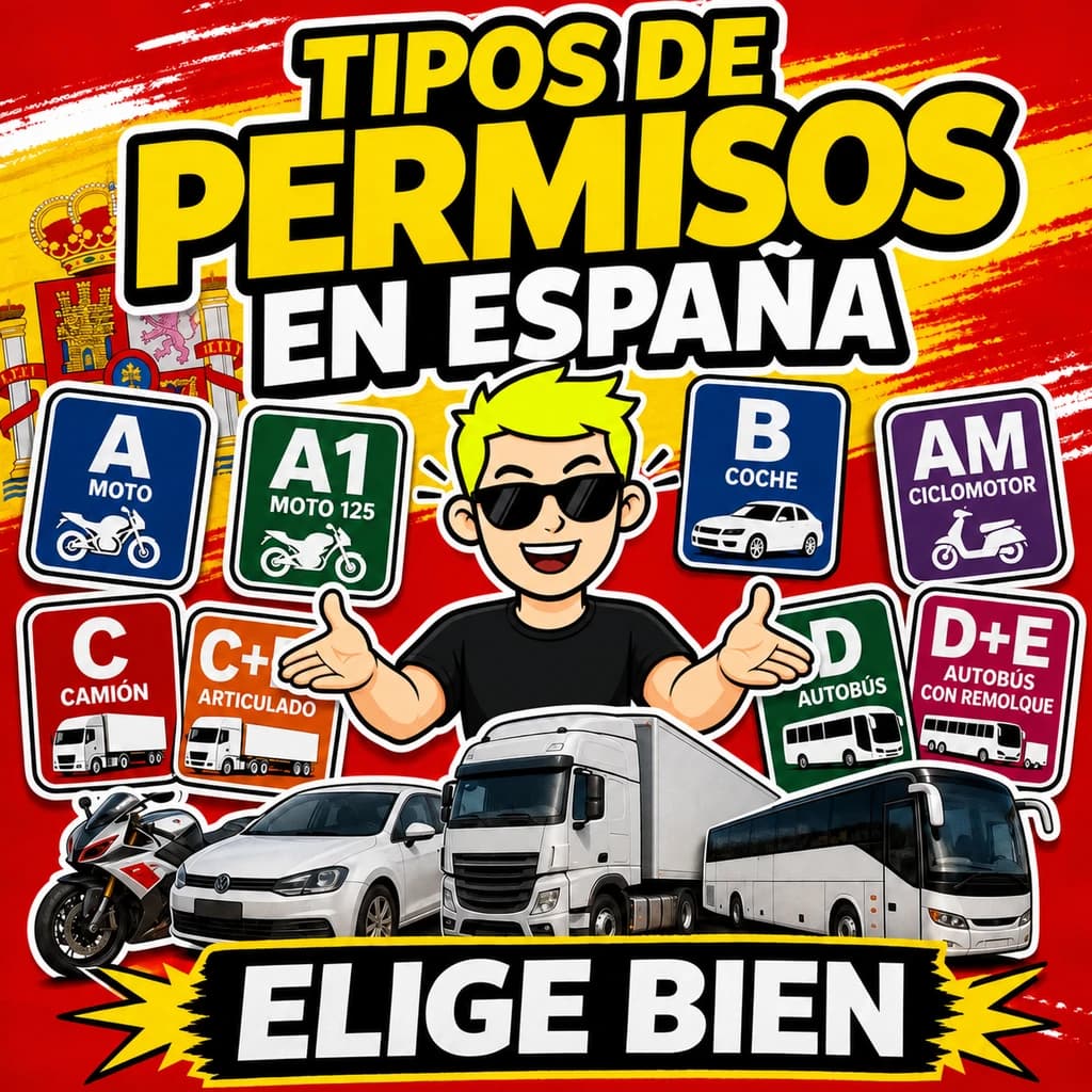 Tipos de permisos de conducir en España