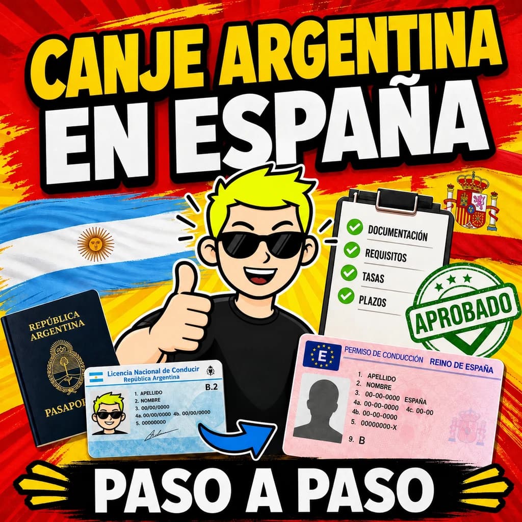 Canje del carnet de conducir de Argentina en España