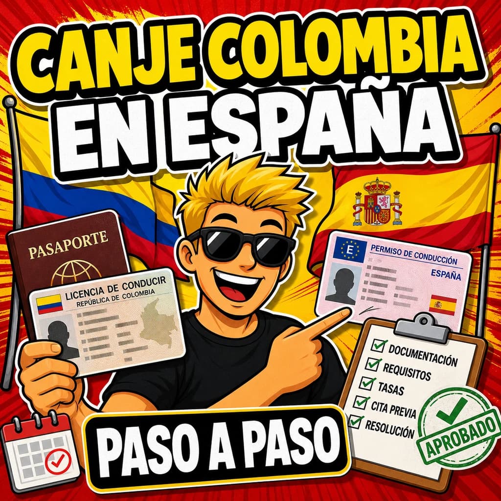 Exchanging a Colombian driving license in Spain