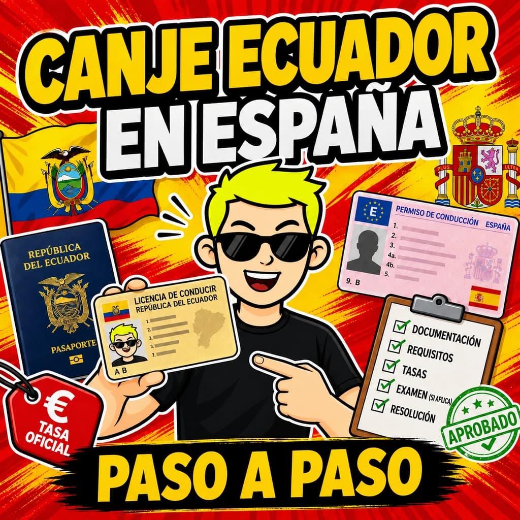Canje del carnet de conducir de Ecuador en España