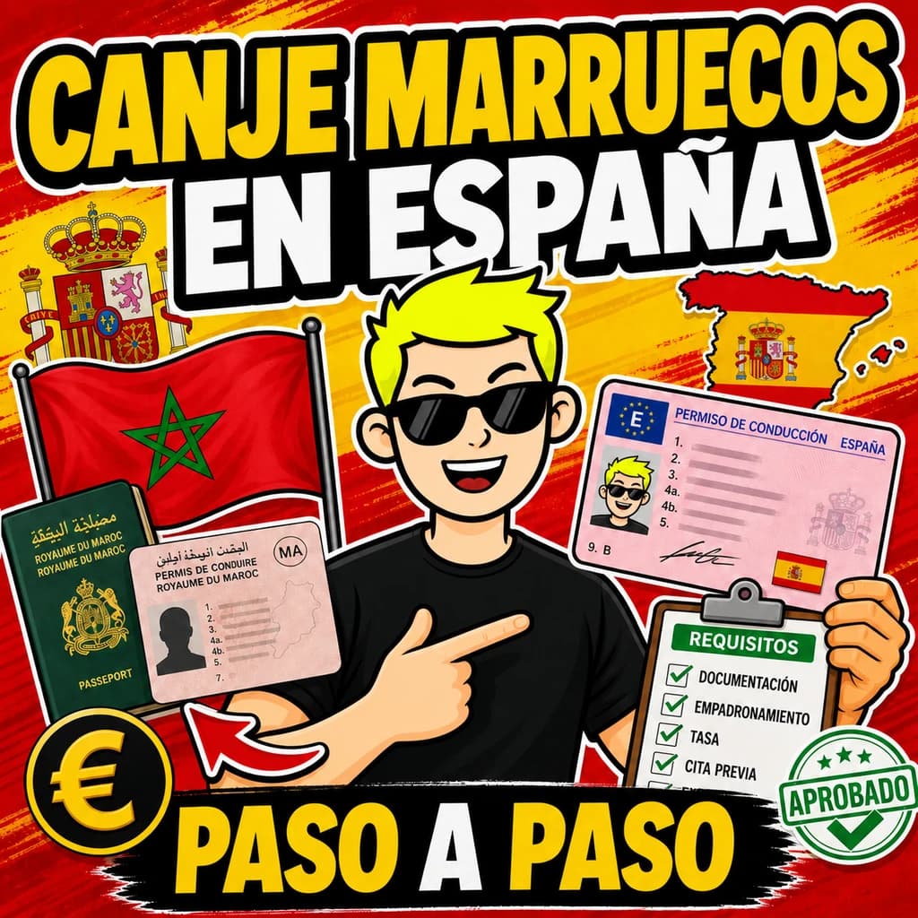 Canje del carnet de conducir de Marruecos en España