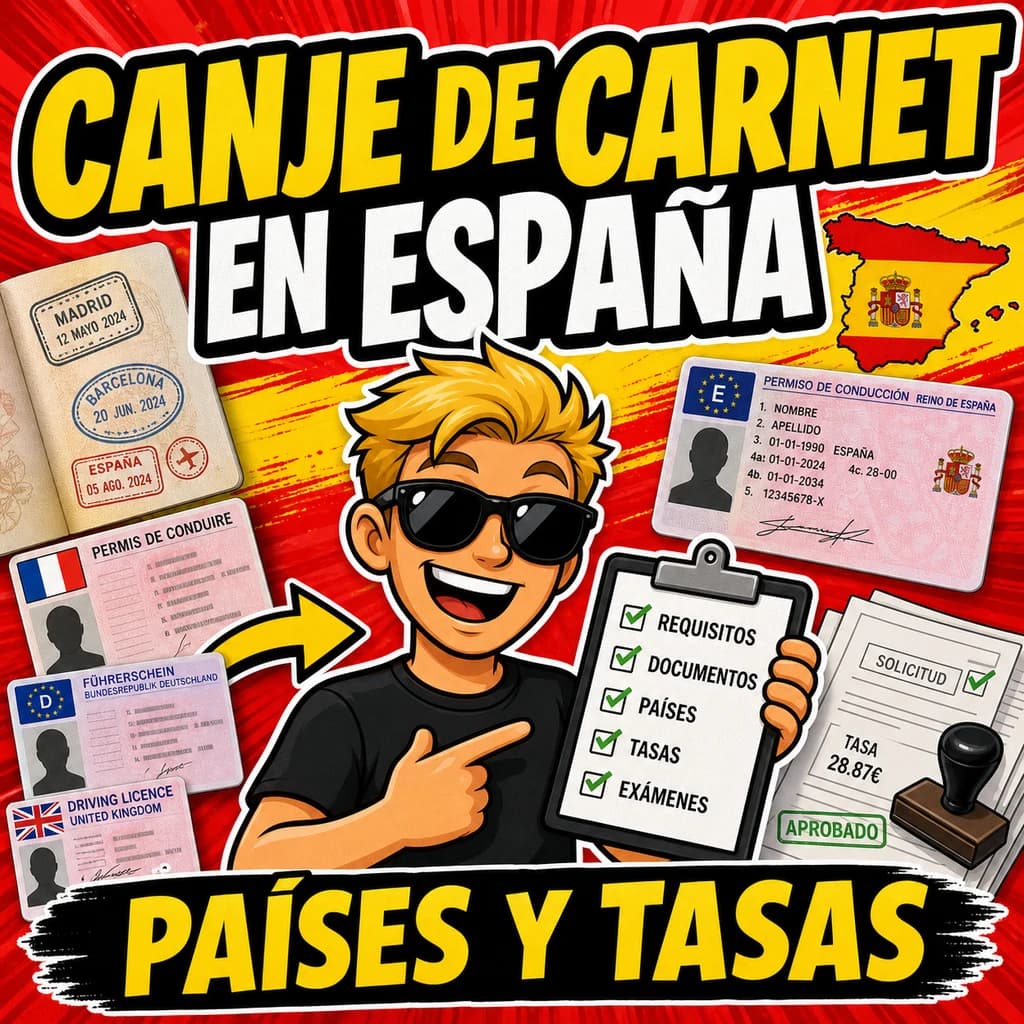 Foreign driving license exchange in Spain: countries, fees, and exams
