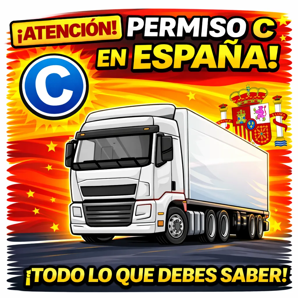 Permiso C en España: camión, requisitos, edad mínima y examen