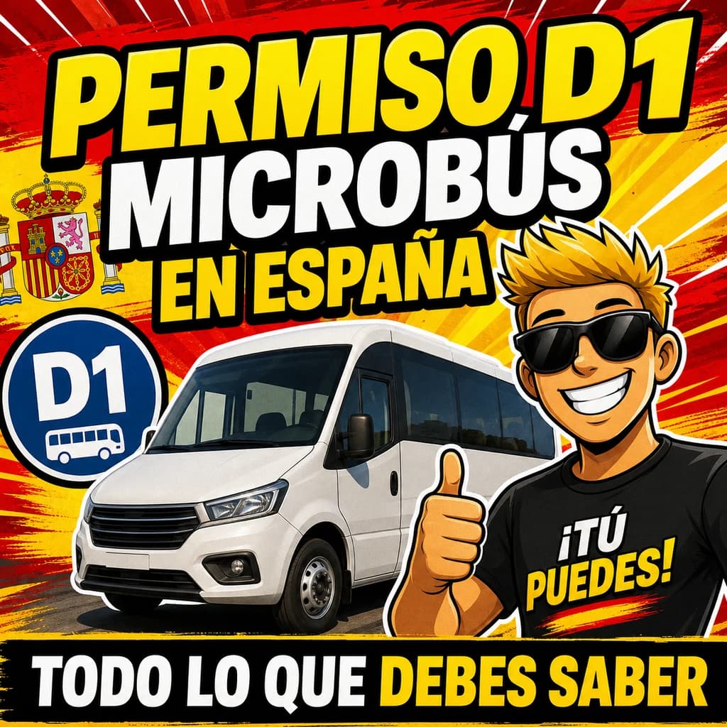 Permiso D1 en España: microbús, requisitos y examen