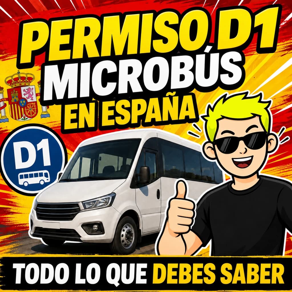 Permiso D1 en España: microbús, requisitos y examen