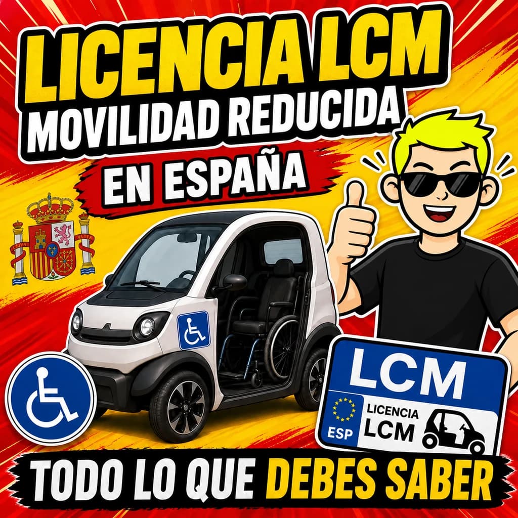 Licencia LCM en España: movilidad reducida, requisitos y examen