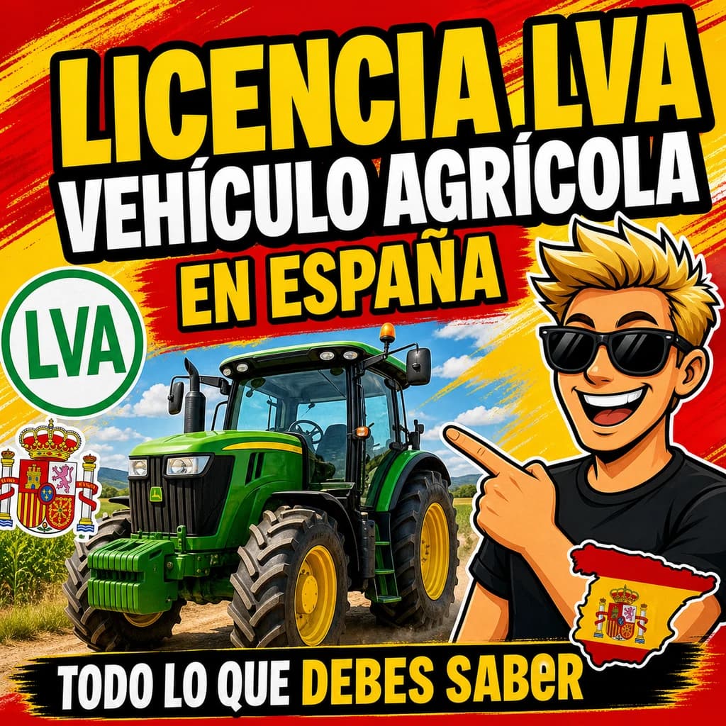 Licencia LVA en España: vehículo agrícola, requisitos y examen