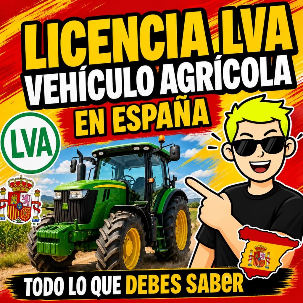 Licencia LVA en España: vehículo agrícola, requisitos y examen
