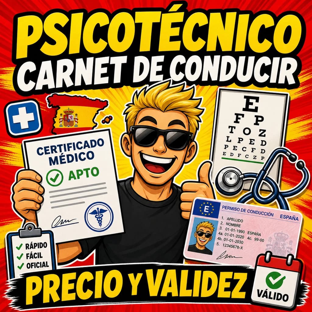 Medical certificate for a driving license in Spain: price, validity, and what to bring