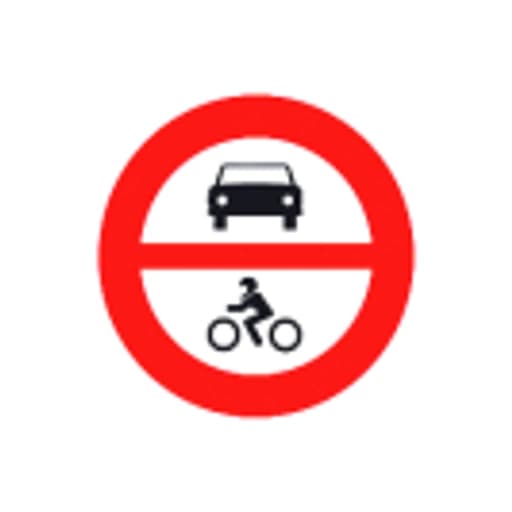 Entrada prohibida a vehiculos de motor