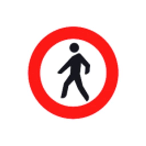Entrada prohibida a peatones