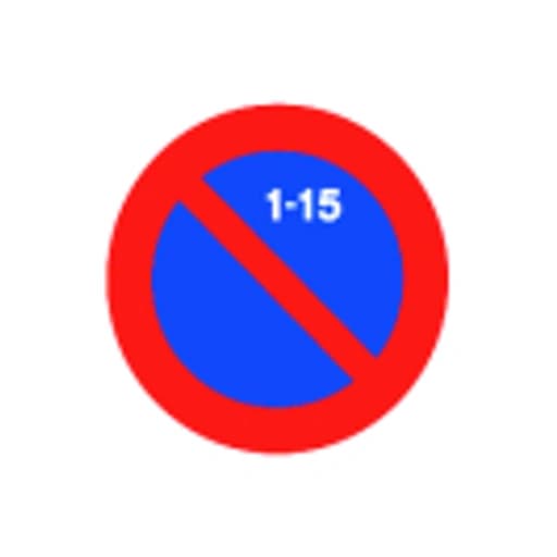 Estacionamiento prohibido la primera quincena