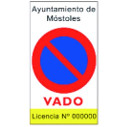 Estacionamiento prohibido en vado