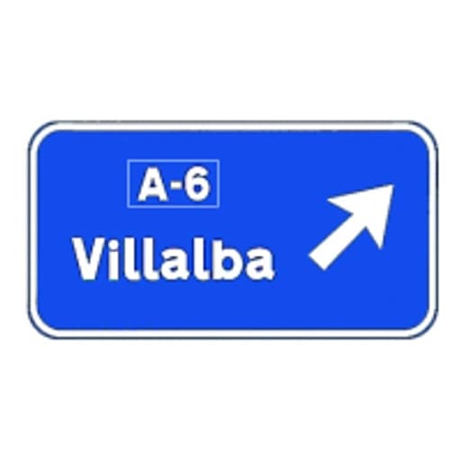 Presenalizacion de direcciones hacia una autopista o autovia