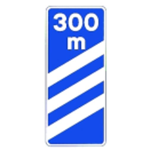300 m panel de aproximacion a salida