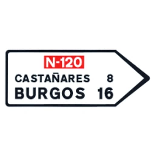 Poblaciones de un itinerario por carretera convencional