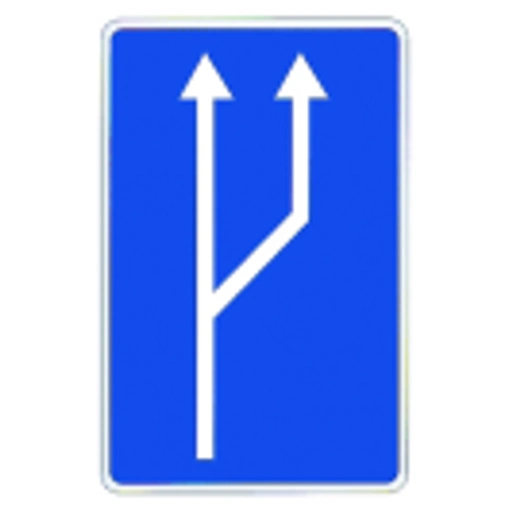 Paso de uno a dos carriles de circulacion