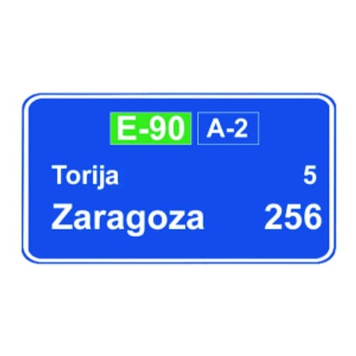 Confirmacion de poblaciones en un itinerario por autopista o autovia