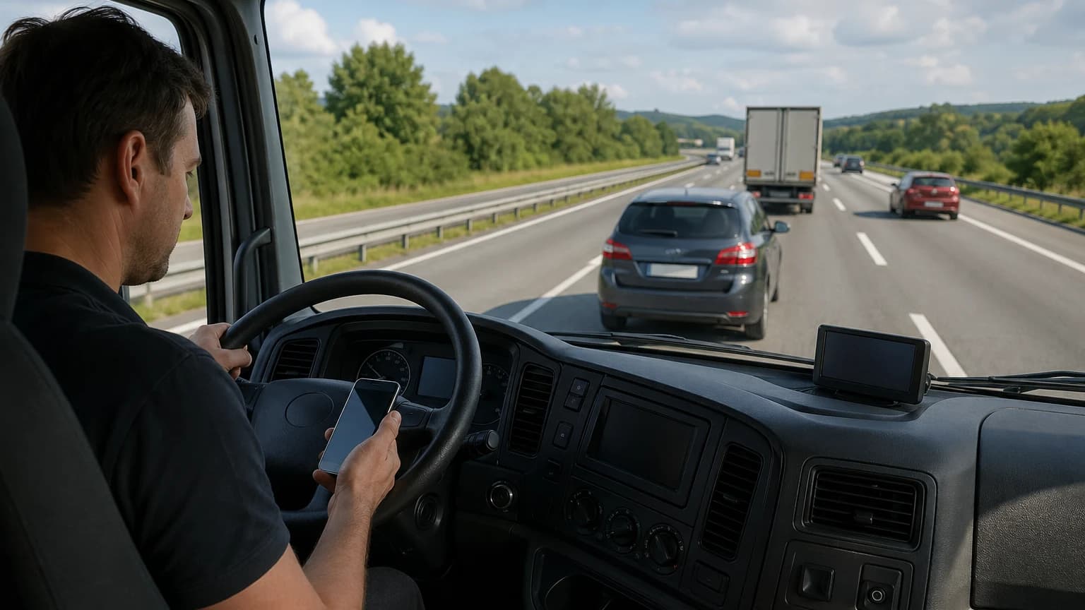 ¿Cuál de las siguientes es una de las causas más frecuentes en los accidentes de camión?