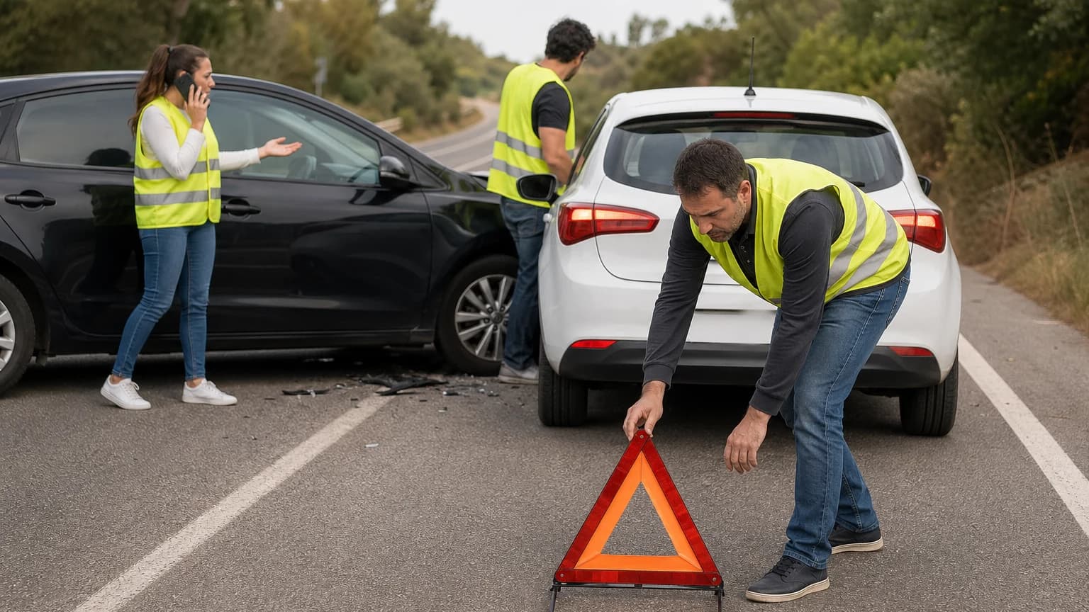 Cualquier usuario de la vía implicado en un accidente de circulación, en la medida de lo posible…