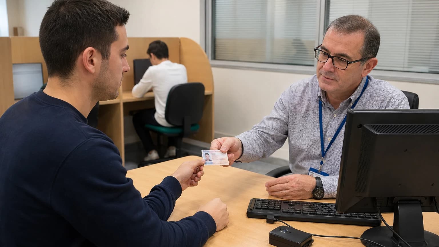 To take the tests for the LCM licence, the applicant may be required to identify themselves with: