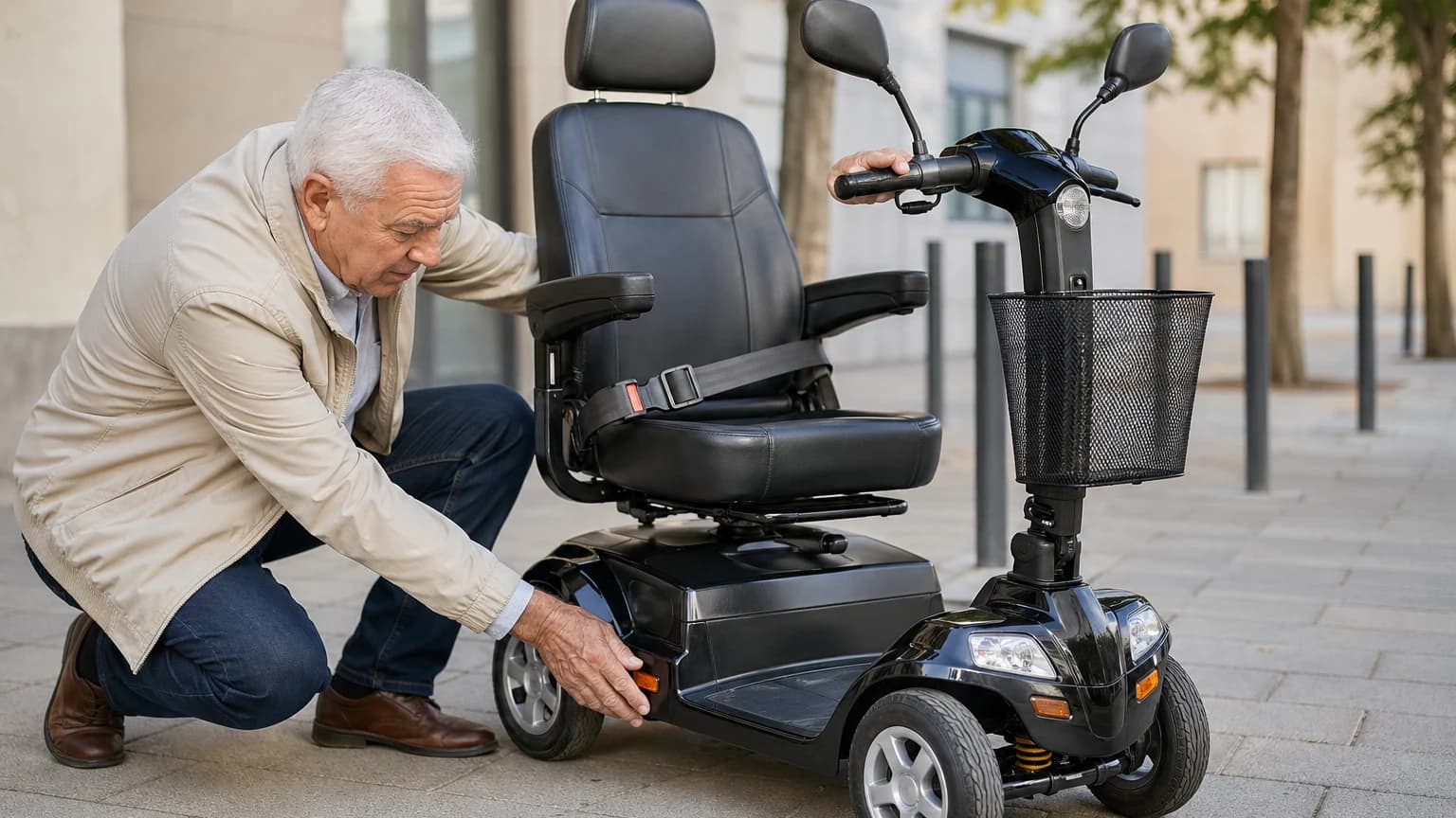 Before setting off with a vehicle for persons with reduced mobility, it is advisable to check that: