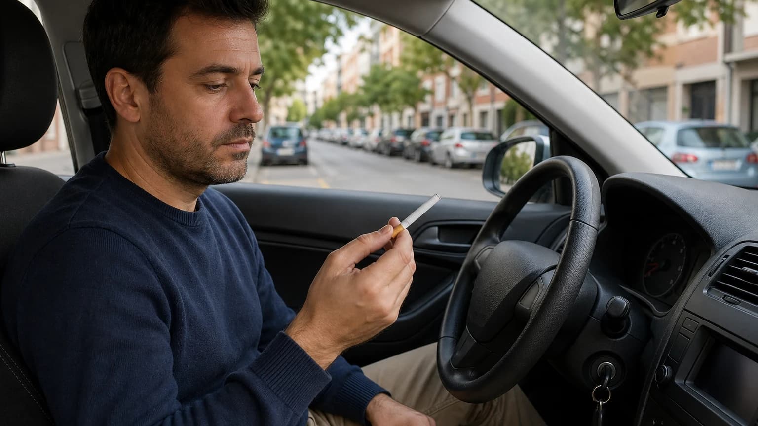 ¿Es recomendable fumar al volante?