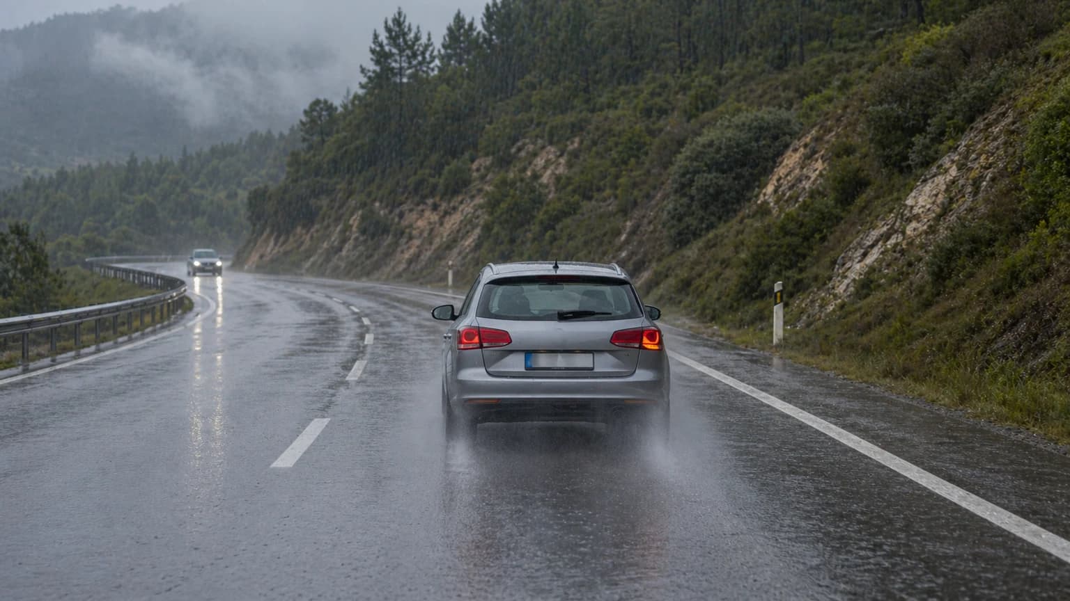 La lluvia, ¿exige al conductor tomar más precauciones de las habituales?