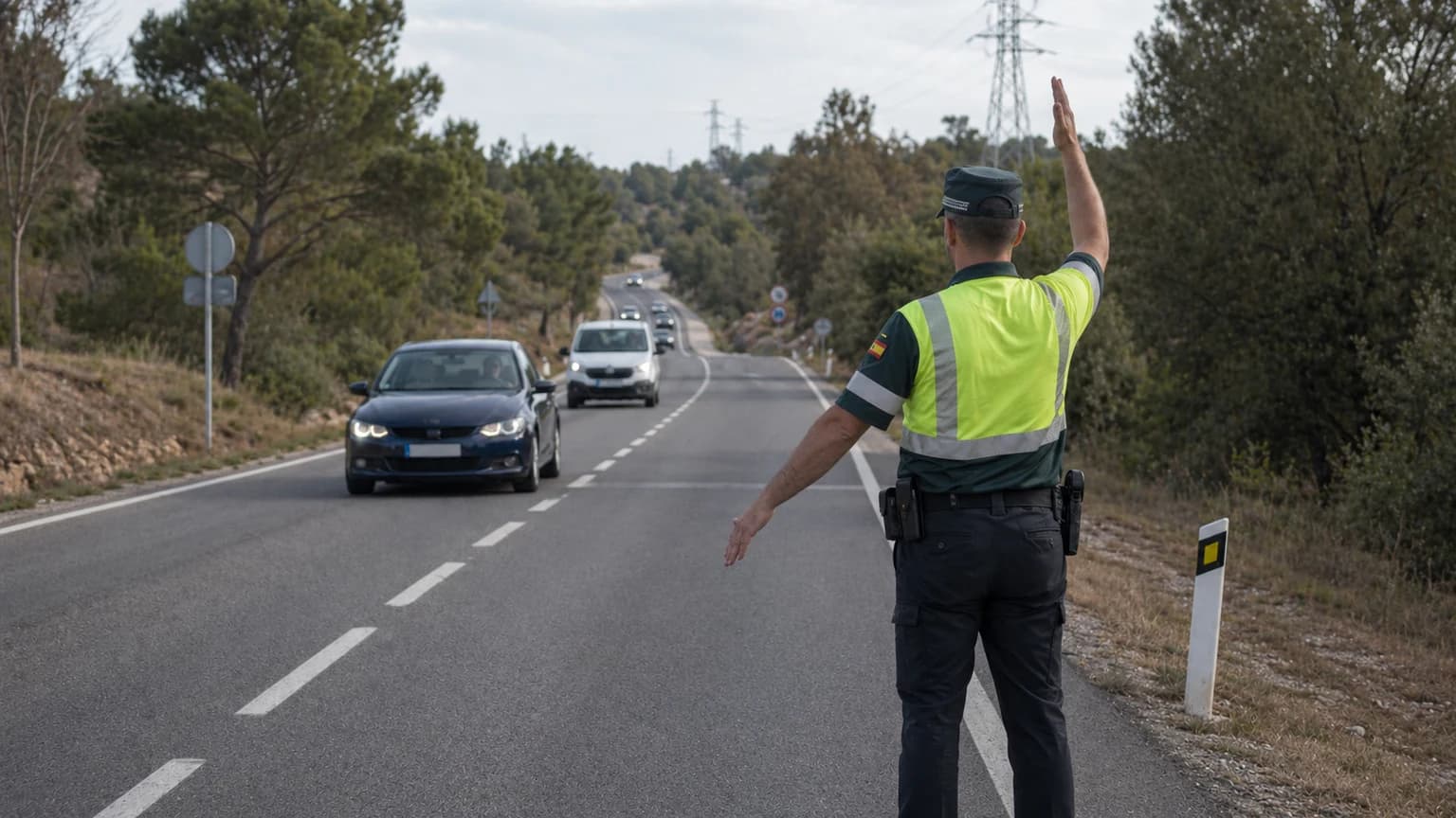 El agente mueve el brazo alternativamente de arriba abajo, ¿a qué obliga esta señalización a los conductores de los vehículos que se aproximan de frente?