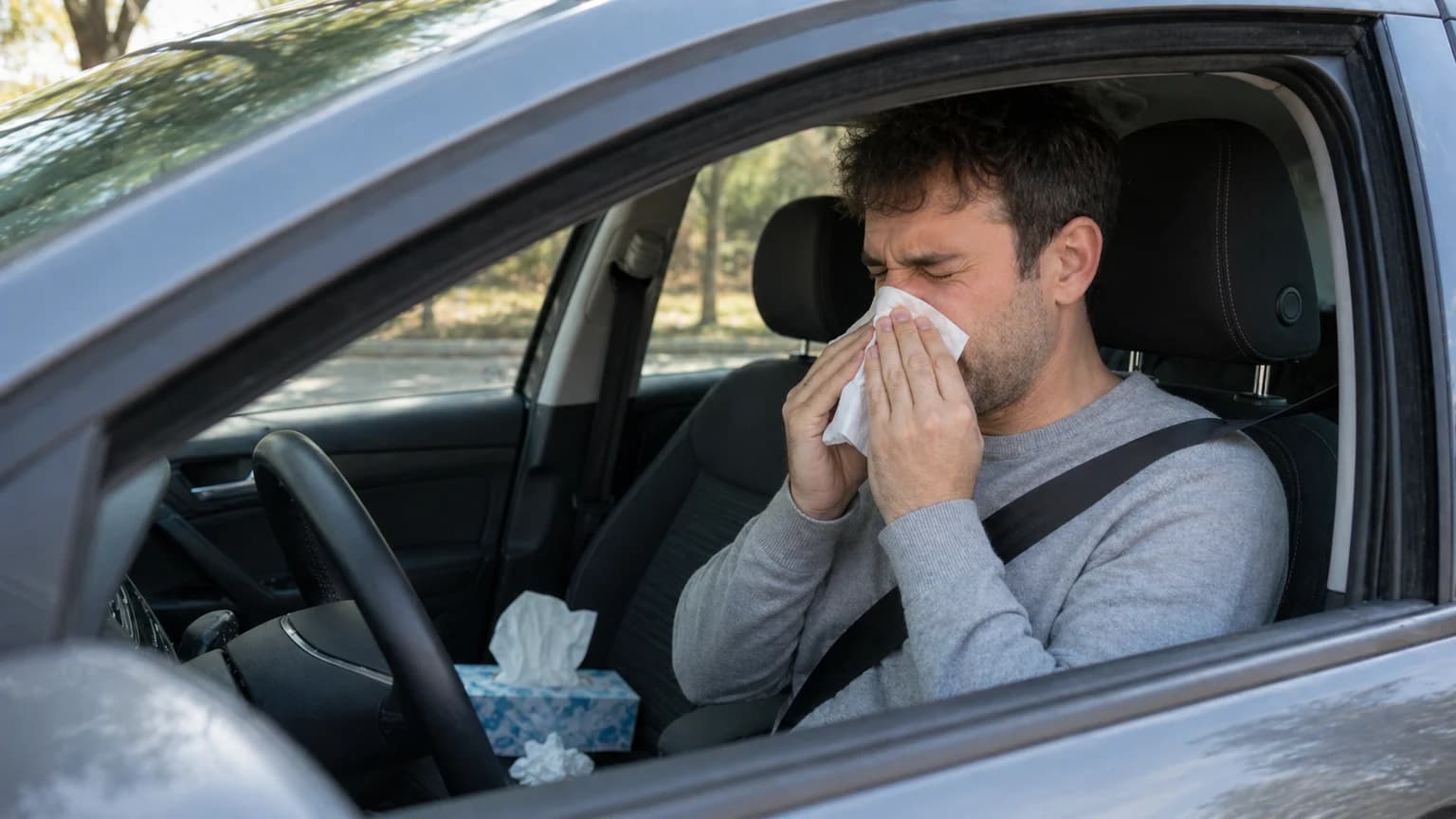 Una alergia respiratoria, ¿puede reducir la capacidad para mantener la concentración en el tráfico?