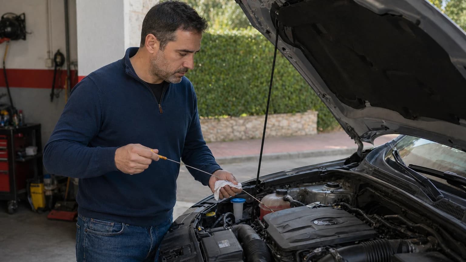 La varilla del aceite del motor, ¿para qué sirve?