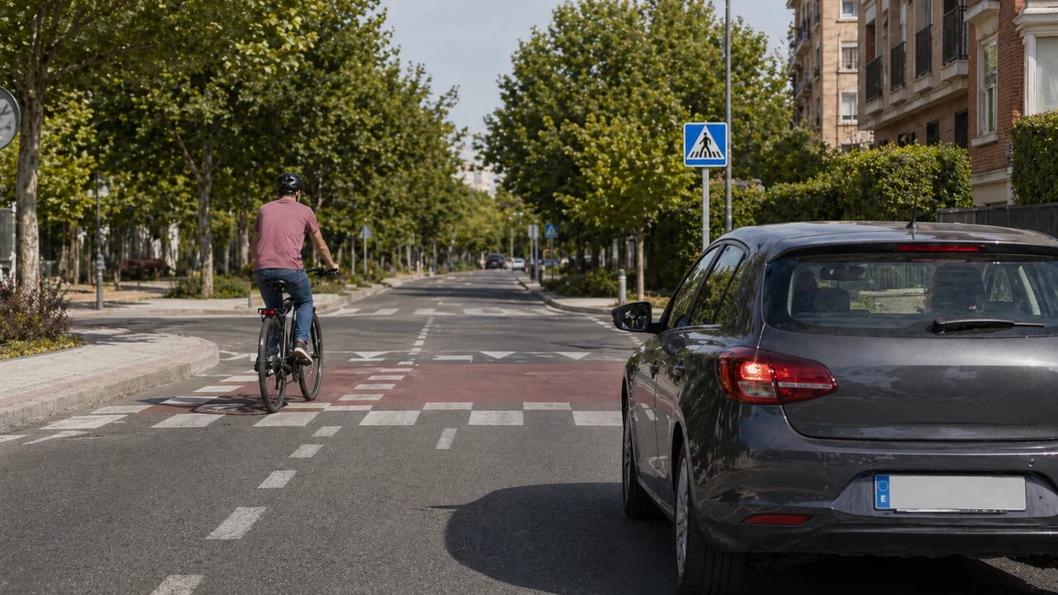 Los conductores de bicicletas tienen prioridad de paso respecto a los vehículos de motor: