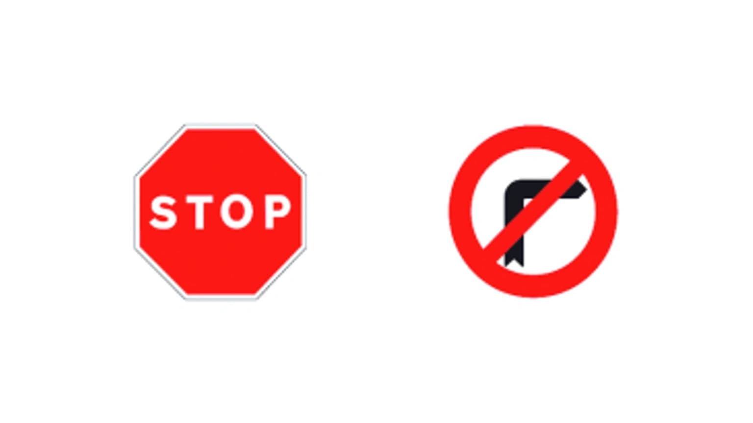 What do the signs in the photograph indicate?