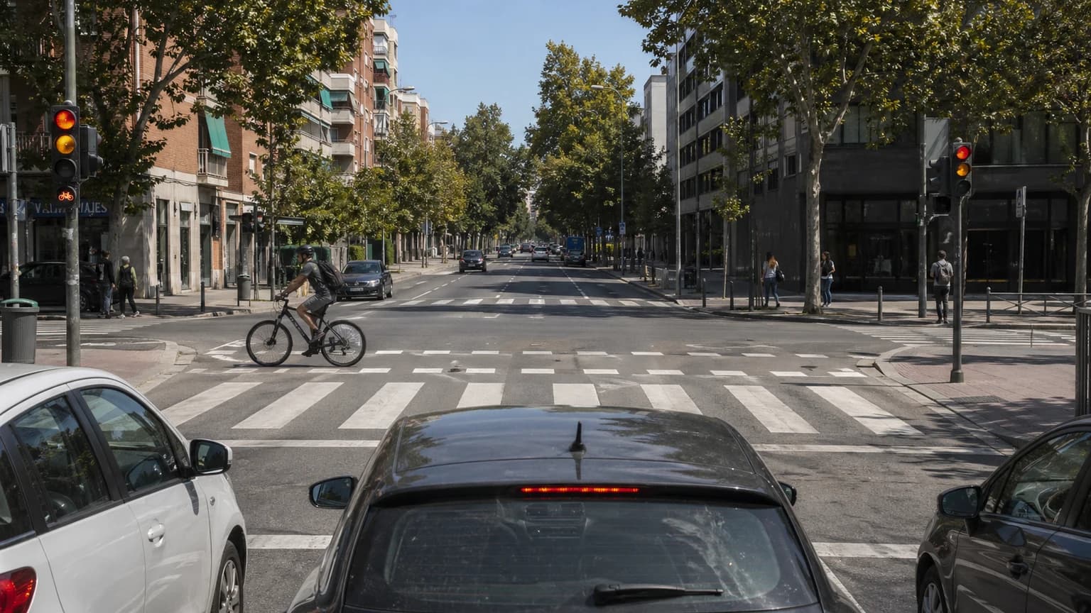 ¿Puedes circular con tu ciclomotor por la vía en la que se encuentra esta señal?