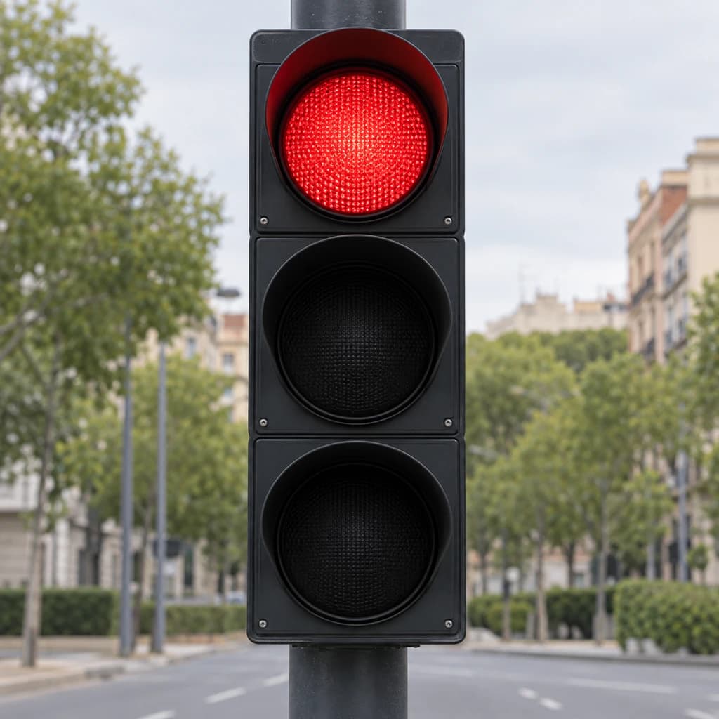 Which road users are affected by the signals of these traffic lights?