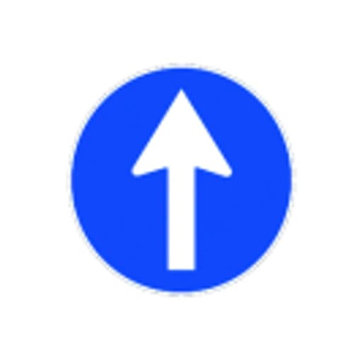 Ésta señal ¿prohíbe cambiar de dirección en la próxima intersección?