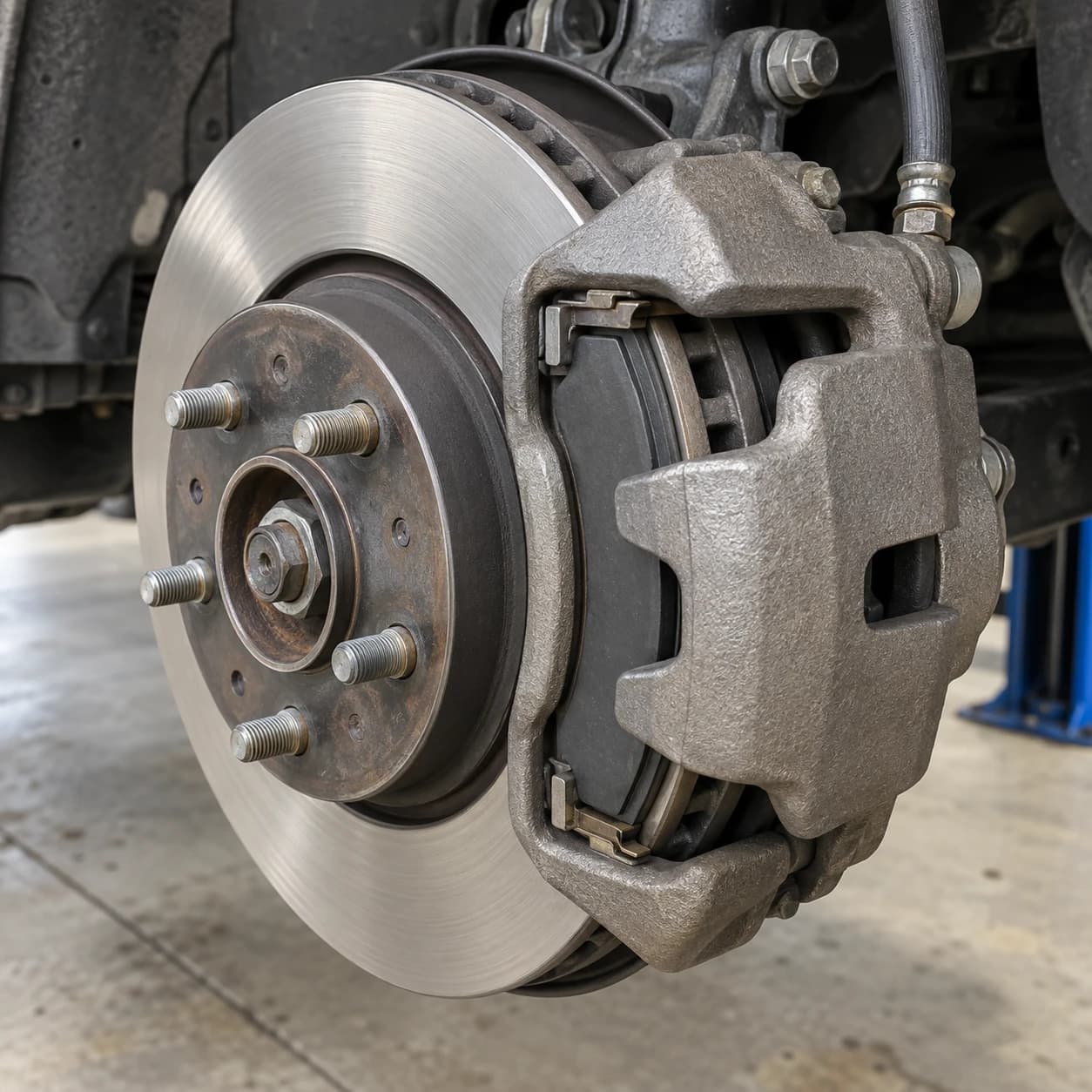 What type of brake is shown in the photograph?