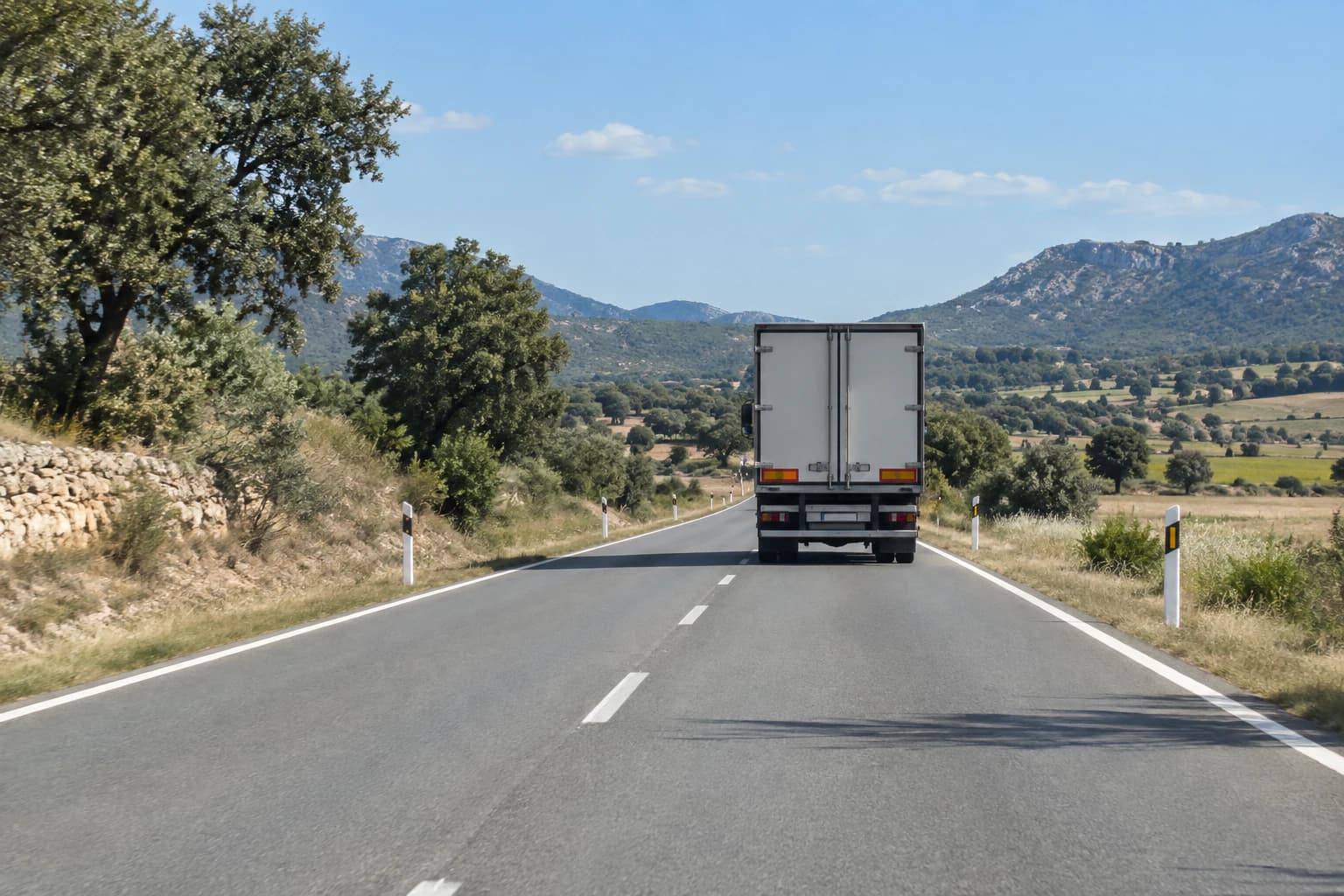 What is the general speed limit for a lorry on a paved conventional road outside a built-up area, with no dangerous-goods transport or other lower restrictions?