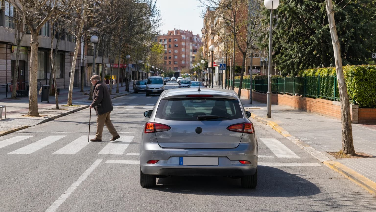 El vehículo que se observa en la fotografía, ¿está correctamente estacionado?